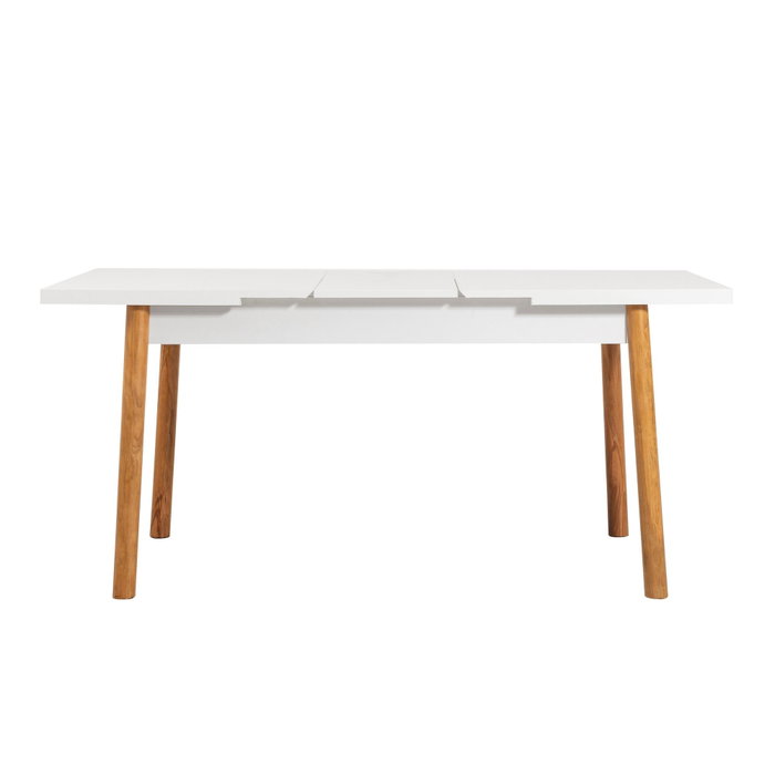 Hanah Home Mesa de Comedor Extensible Santiago Masa Atlantic White